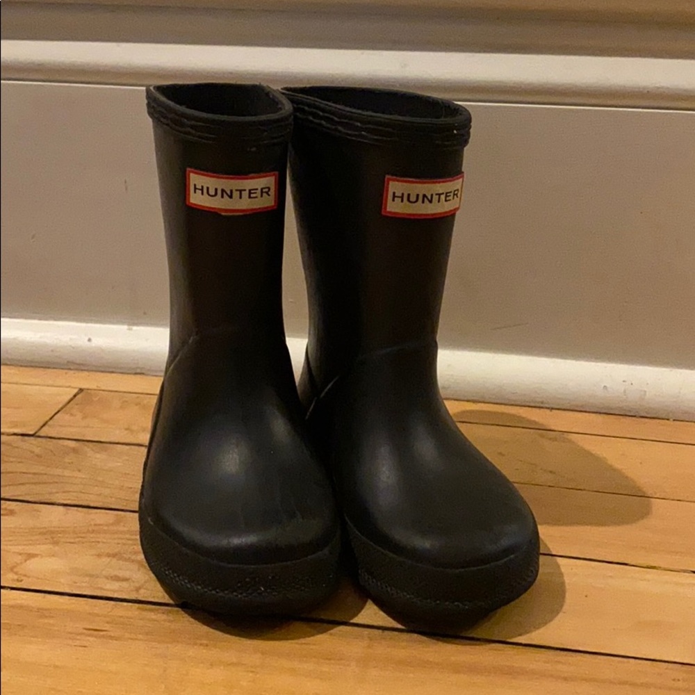 Hunter Toddler Rainboot. UK 6/US 7 Black